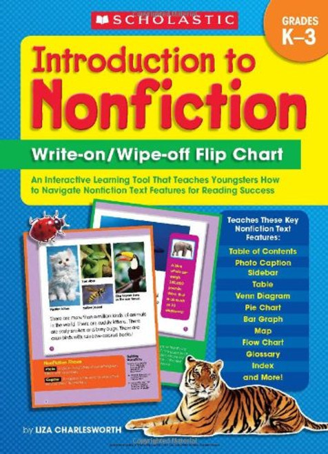 Introduction to Nonfiction Write-on/ Wipe-off Flip Chart: An Interactive Learning Tool That Teaches Young Learners How to Navigate Nonfiction Text Features for Reading Success