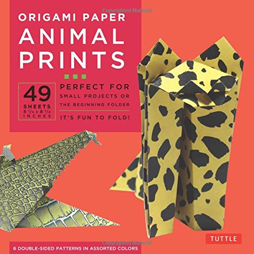 Origami Paper - Animal Prints - 8 1/4 - 49 Sheets: Tuttle Origami Paper: High-Quality Large Origami Sheets Printed with 6 Different Patterns: Instructions for 6 Projects Included