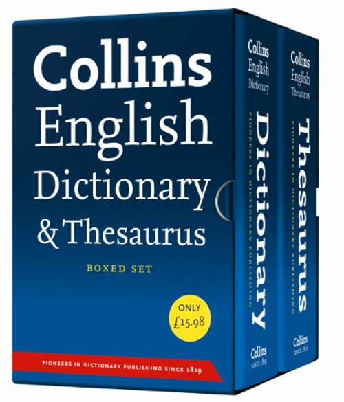 Collins Paperback Dictionary and Thesaurus Set.