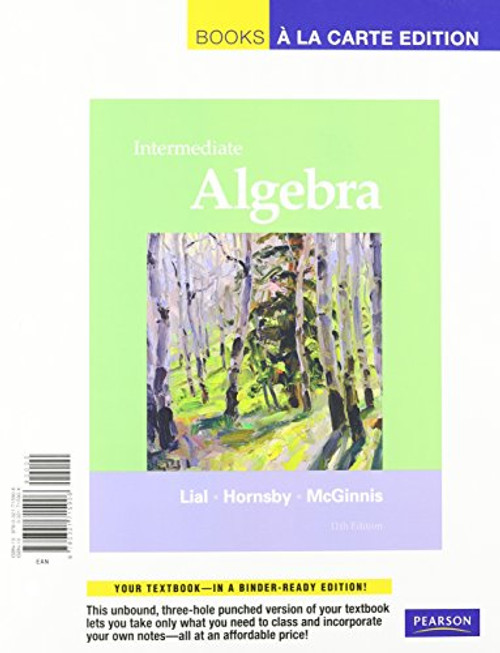 Intermediate Algebra, Books a la Carte Plus MML/MSL Student Access Code Card (for ad hoc valuepacks) (11th Edition)