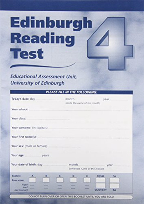 Edinburgh Reading Test: A Series of Diagnostic Teaching AIDS (Edinburgh Reading Tests)