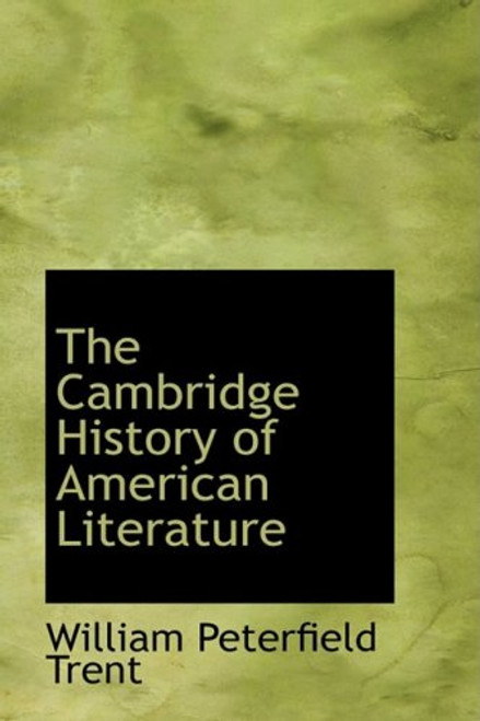 The Cambridge History of American Literature