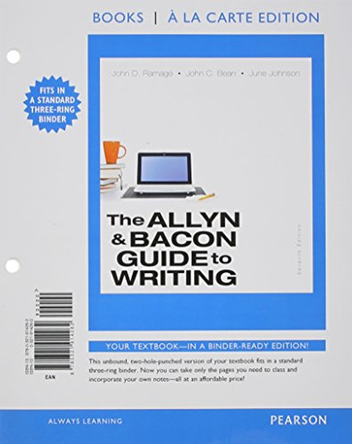 Allyn & Bacon Guide to Writing,The, Books a la Carte Edition (7th Edition)