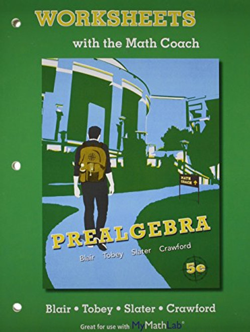 Worksheets with the Math Coach for Prealgebra