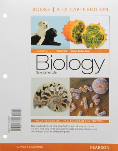 Biology: Science for Life, Books a la Carte Plus MasteringBiology with eText -- Access Card Package (4th Edition)