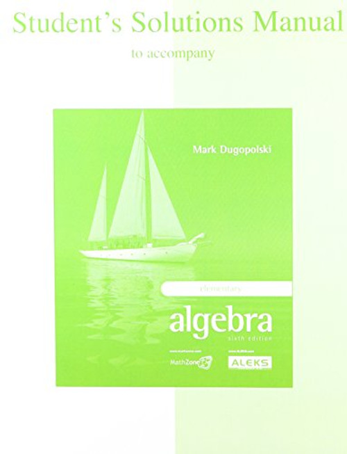 Student's Solutions Manual for Elementary Algebra