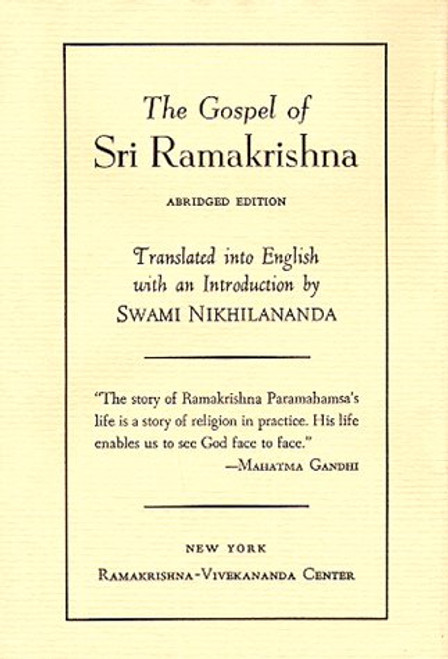 Gospel of Sri Ramakrishna :Abridged Edition