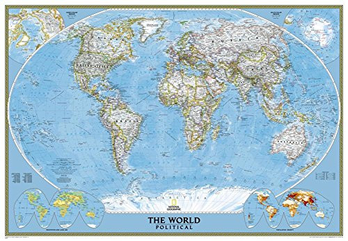 World Classic [Enlarged and Laminated] (National Geographic Reference Map)