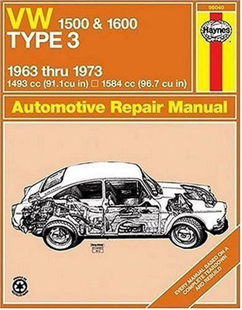 VW Type 3 1500 & 1600  '63'73 (Haynes Repair Manuals)