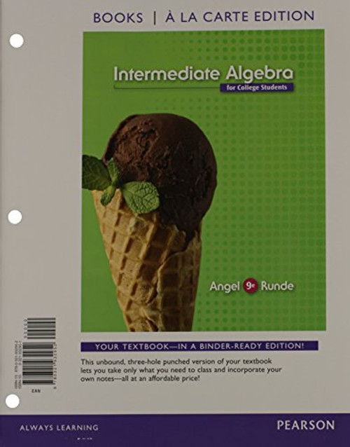 Intermediate Algebra For College Students, Books a la Carte Edition Plus NEW MyLab Math with Pearson eText -- Access Card Package (9th Edition)