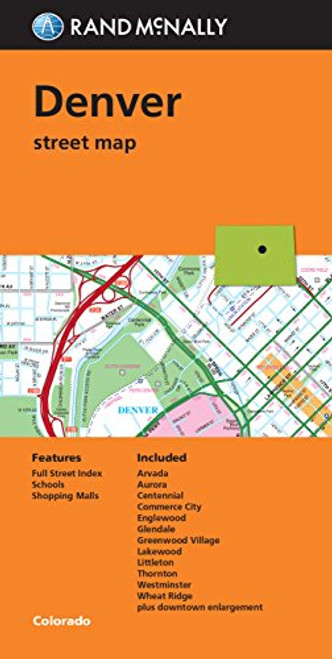 Folded Map: Denver Street Map