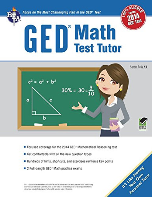 GED Math Test Tutor, For the 2014 GED Test (GED Test Preparation)