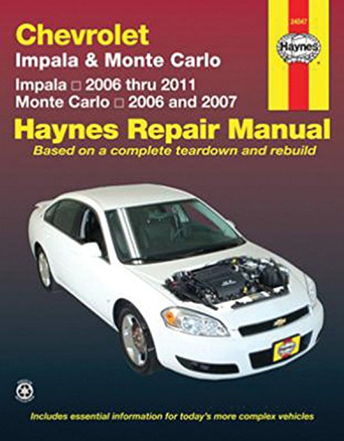 Chevy & Monte Carlo Impala 06-11 Monte Carlo 06-07 (Haynes Repair Manual)