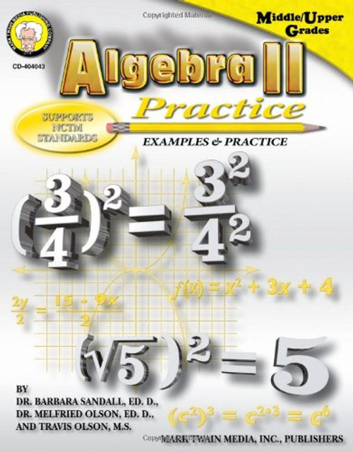 Algebra II Practice Book, Grades 7 - 8