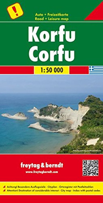 Corfu 1:50 000 FB Road Map (Greece) (English, Spanish, French, Italian and German Edition)