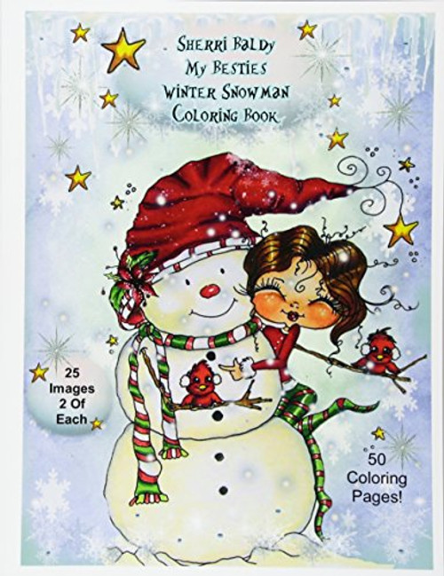 Sherri Baldy My-Besties Winter Snowmen Coloring Book