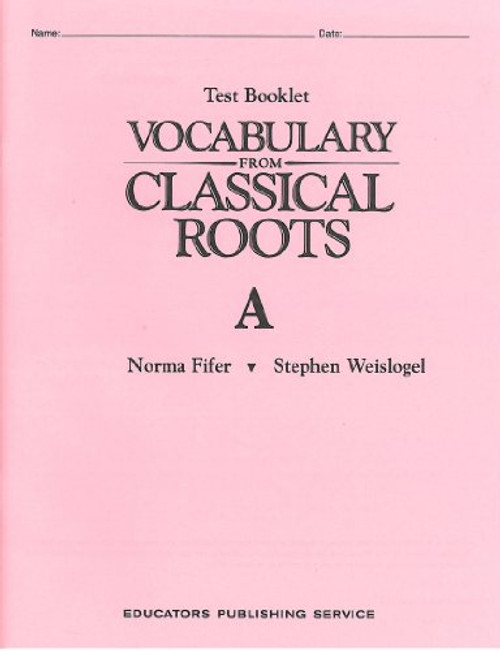 Vocabulary from Classical Roots Test A/S