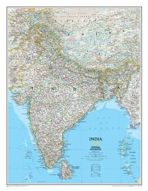 India Classic [Laminated] (National Geographic Reference Map)
