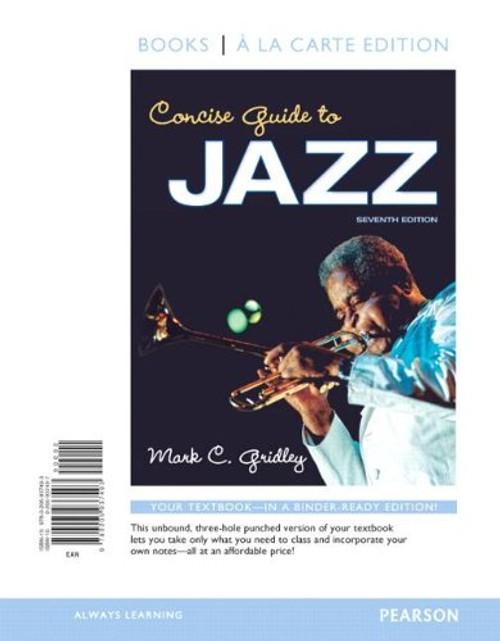 Concise Guide to Jazz, Books a la Carte Edition (7th Edition)