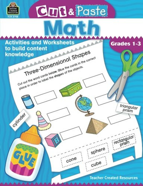 Cut & Paste Math: Grades 1-3 (Cut and Paste)