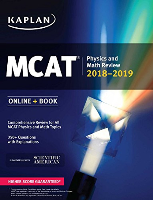 MCAT Physics and Math Review 2018-2019: Online + Book (Kaplan Test Prep)