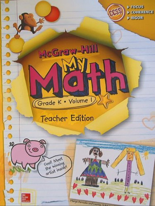 McGraw-Hill My Math, Grade K Volume 1, Teacher Edition, CCSS Common Core