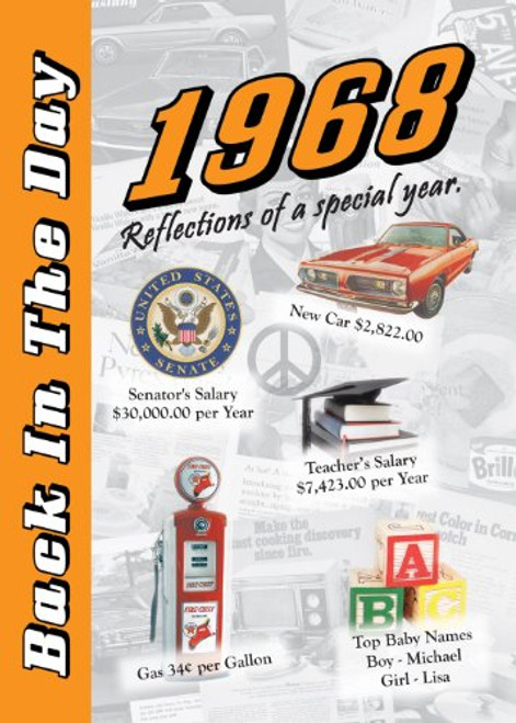 1968 Back In The Day Almanac -- 24-page Booklet / Greeting Card