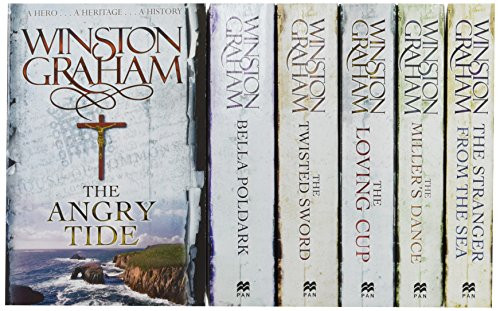 Winston Graham Poldark Series 6 Books Collection Set (Poldark books 7-12) (The Angry Tide, The Stranger From The Sea, The Miller's Dance, Bella Poldark, The Twisted Sword, The Loving Cup)