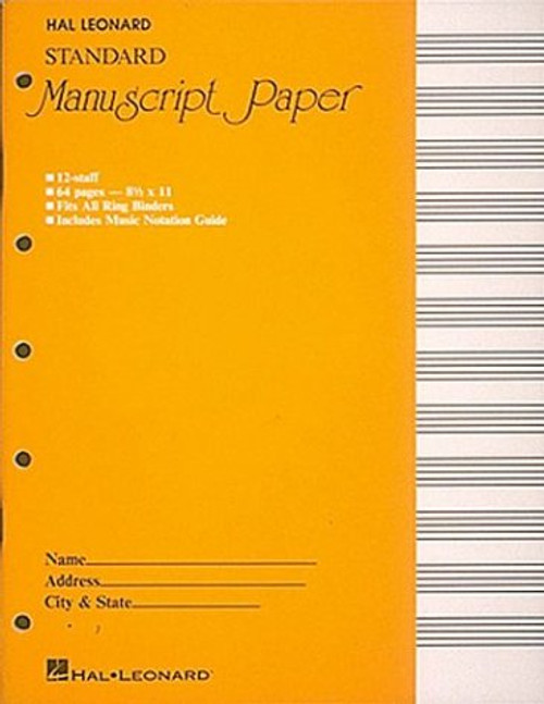 Standard Manuscript Paper ( Yellow Cover)