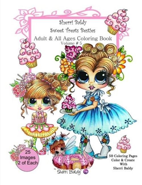 Sherri Baldy My-Besties Sweet Treats Adult coloring book