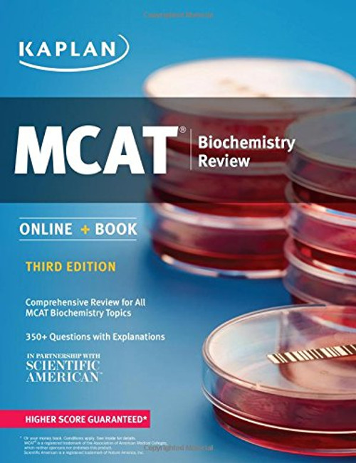 MCAT Biochemistry Review: Online + Book (Kaplan Test Prep)