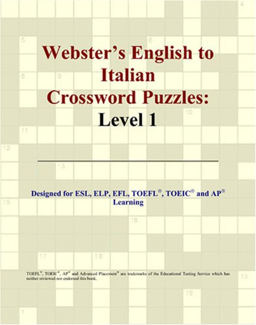 Webster's English to Italian Crossword Puzzles: Level 1 (Italian Edition)