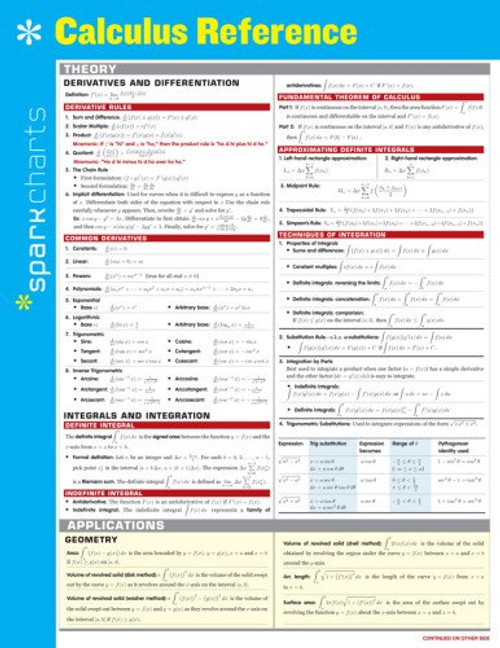 Calculus Reference SparkCharts