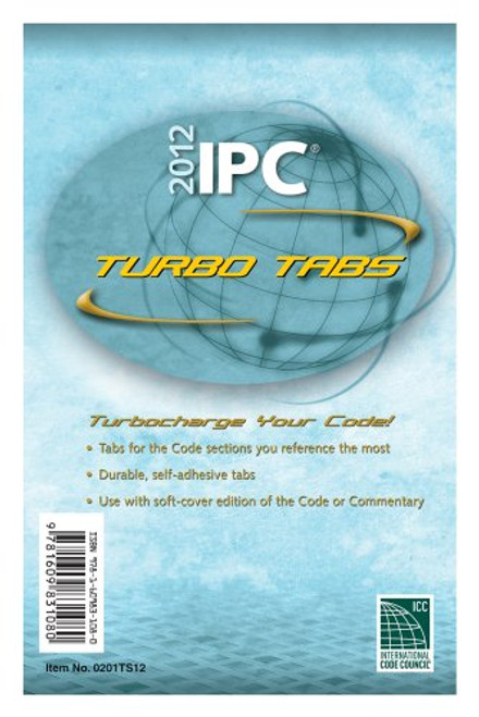 2012 International Plumbing Code Turbo Tabs for Paper Bound Edition (International Code Council Series)