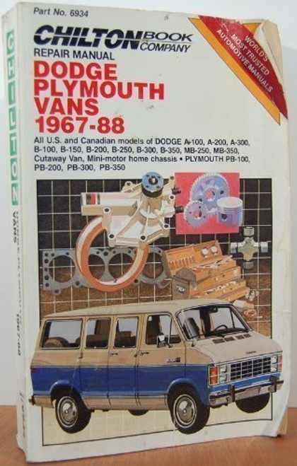 Chilton's Repair Manual Dodge Plymouth Vans 1967-88