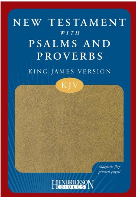 KJV New Testament with Psalms and Proverbs Tan Flexisoft, Magnetic closure