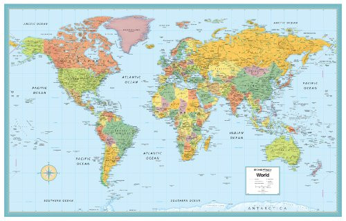Rand McNally World Folded Wall Map (M Series Map of the World)