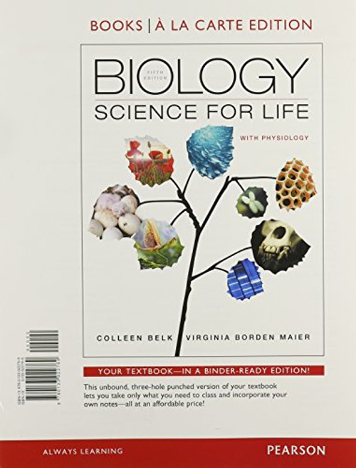 Biology: Science for Life with Physiology, Books a la Carte Plus Mastering Biology (5th Edition)