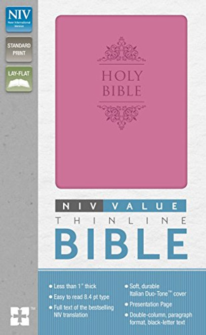 NIV, Value Thinline Bible, Imitation Leather, Pink