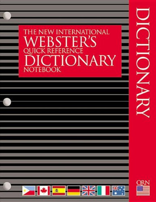 New International Webster's Quick Reference Dictionary Notebook