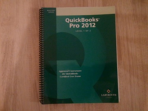 QuickBooks Pro 2012 Level 1 of 2