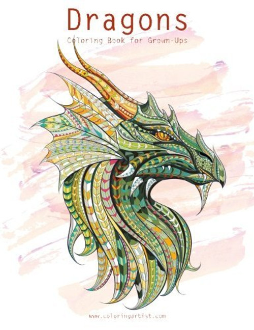 Dragons Coloring Book for Grown-Ups 1 & 2