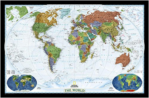 World Decorator [Enlarged and Laminated] (National Geographic Reference Map)