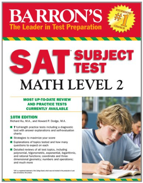 Barron's SAT Subject Test Math Level 2, 10th Edition