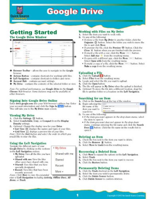Google Drive Quick Source Reference Guide