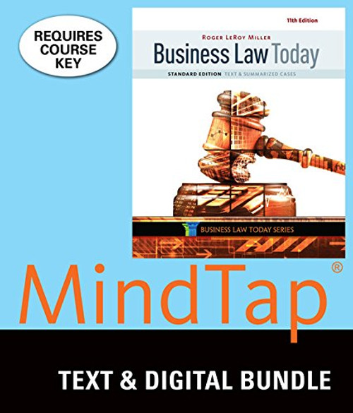 Bundle: Business Law Today, Standard: Text & Summarized Cases, Loose-Leaf Version, 11th + MindTap Business Law, 1 term (6 months) Printed Access Card