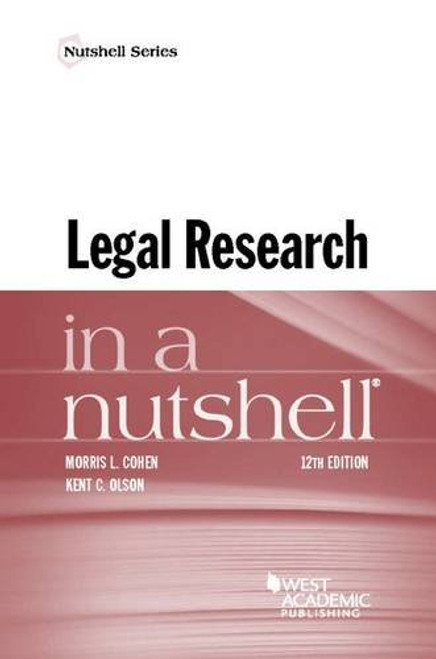 Legal Research in a Nutshell (Nutshells)