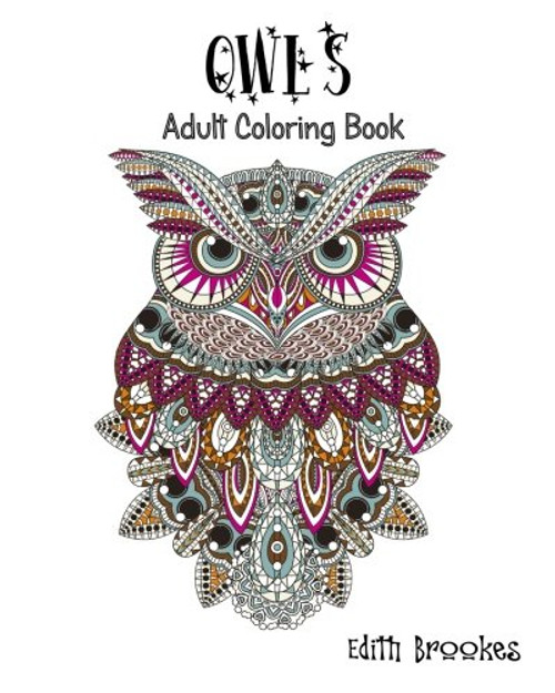 Owls: Adult Coloring Book