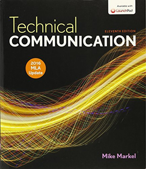 Technical Communication, MLA Update (2016)  11E & LaunchPad for Technical Communication (Six Months Access) 11E