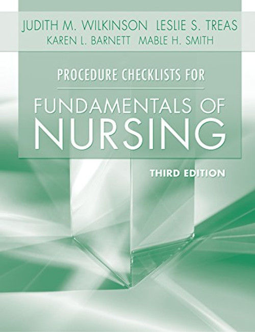 Procedure Checklists for Fundamentals of Nursing